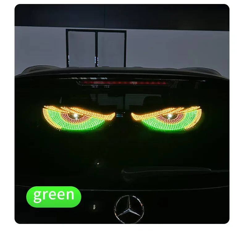 LKW-Teufelsaugen-Licht RGB Dynamisches Dämonenauge Dekoratives LED-Display Pixel-Panel Windschutzscheiben-USB-5V-Multimodus-Lampe – Detail 11