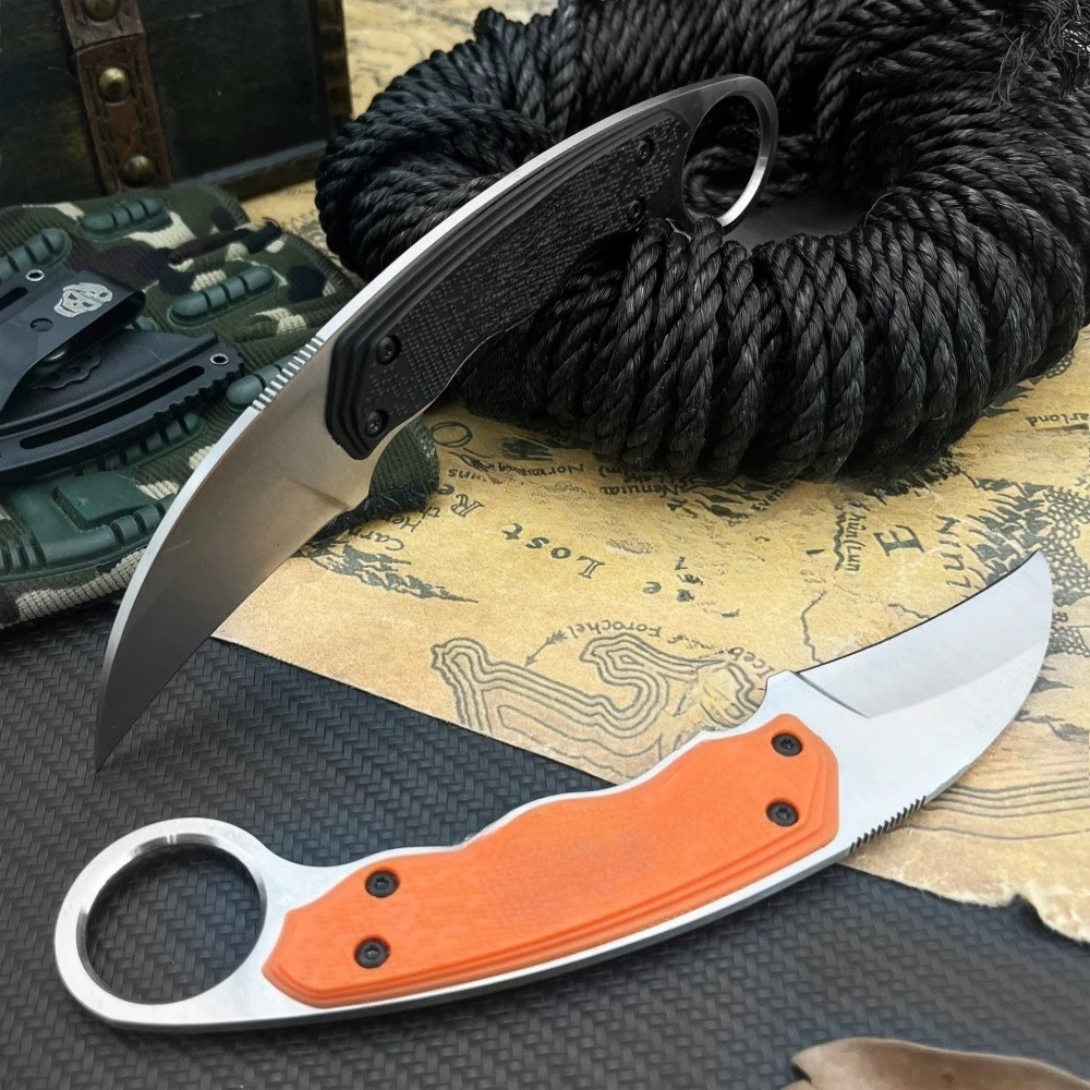 High-Hardness Fixed-Blade Knife with Sheath—440C Blade: Everyday Adventure, Rescue, Outdoor, Survival, Jungle, and Camping Knife - view 5