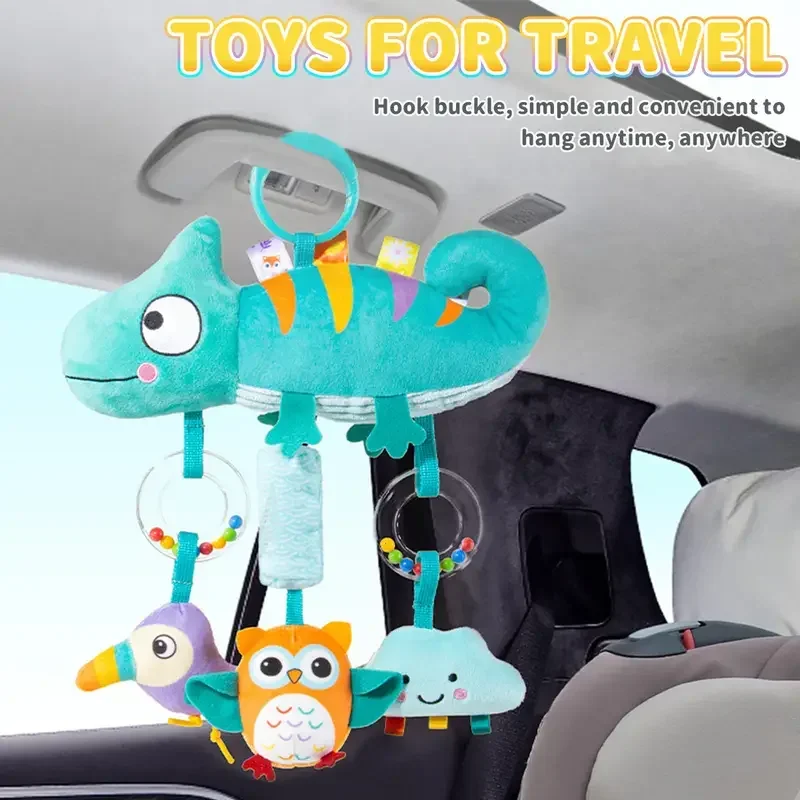 เด็กแขวน Rattles ของเล่นการ์ตูนสัตว์เกลียวแขวนของเล่น Ringing Bell รถเข็นเด็กสําหรับทารกแรกเกิด