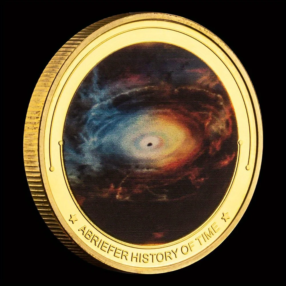 Stephen Hawking The Famous British Physicist and King of The Universe Collectible Silver Plated Souvenir Commemorative Coin