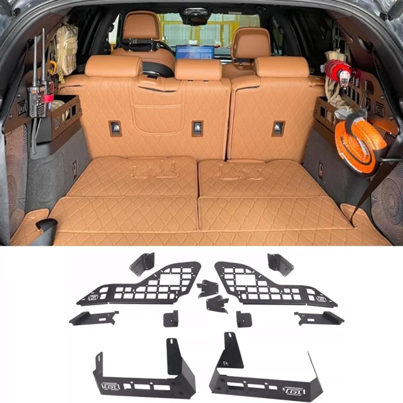 

Side Window Molle Panel Rear Trunk Cargo Organizers Frame Fit For BYD Tang DMi / DM / EV 2021 2022 2023