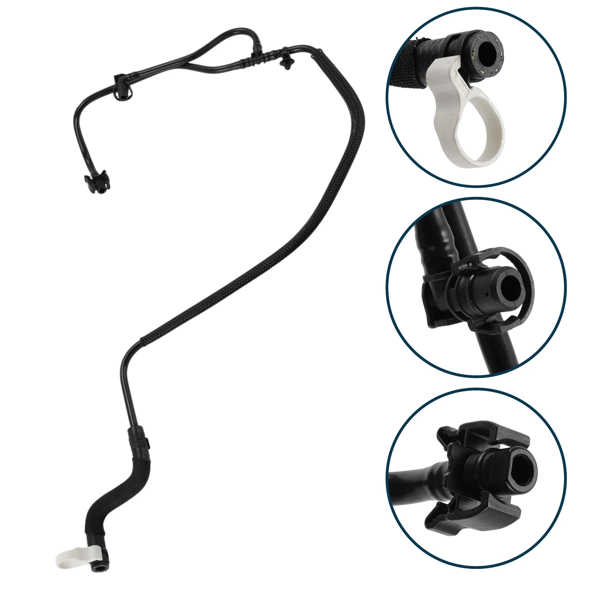 Uxcell mangueira do aquecedor da mangueira do radiador no. t2r5910 para jaguar f-type 2014-2021 tubo líquido de refrigeração de plástico preto 1 pc