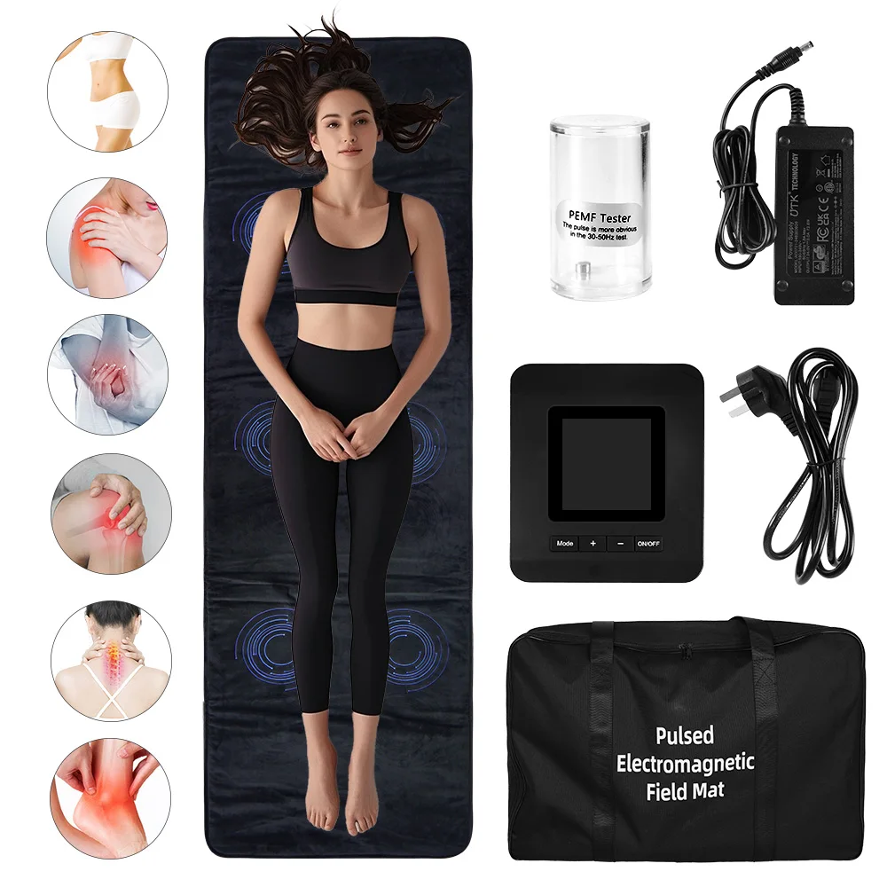 PEMF Therapy Mat-Full Body Magnetic Field Therapy Pad for Natural Healing,Pain Relief,Deep Muscle Massage&Sleep Improvement