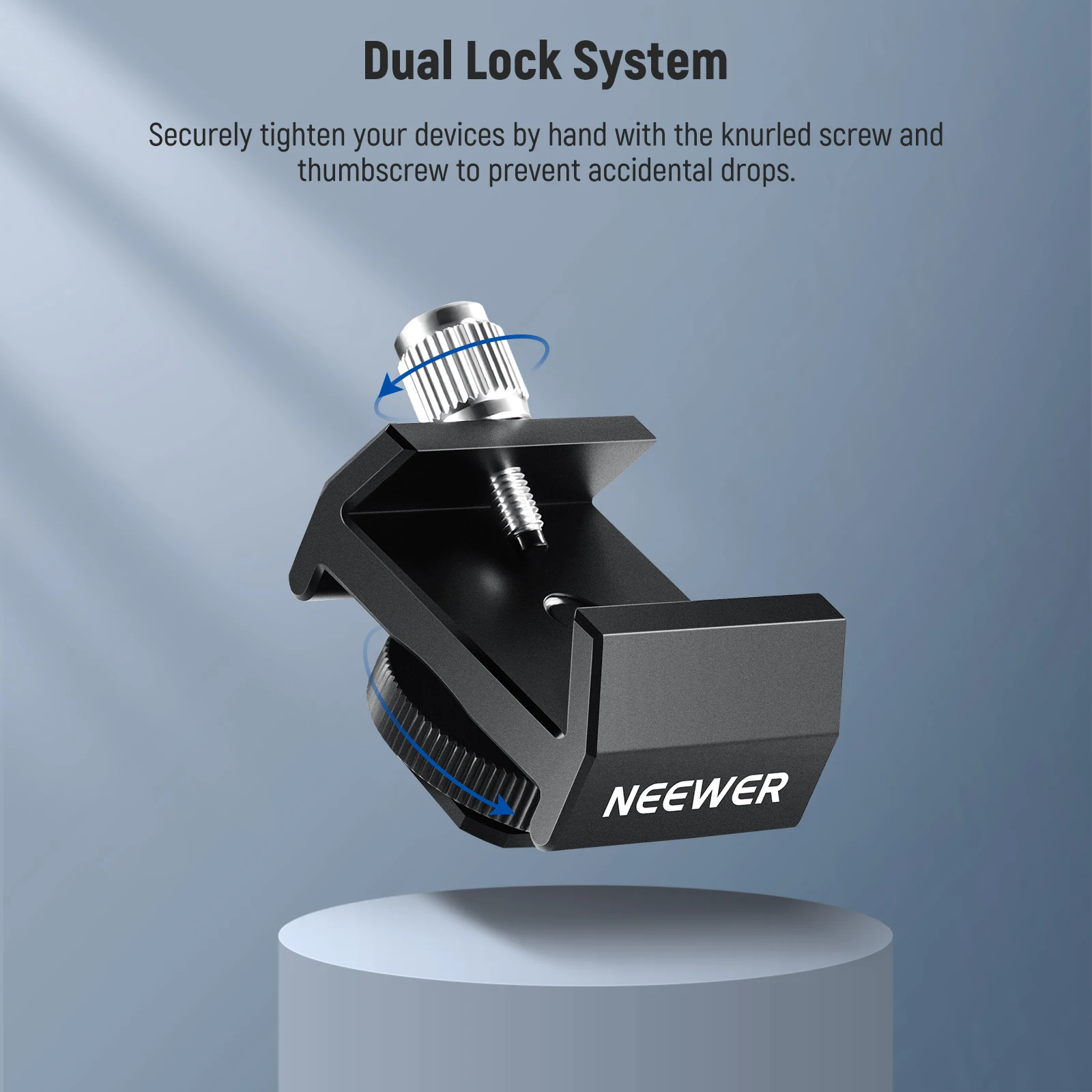 NEEWER Telescope Finderscope Mount Adapter All Metal with Cold Shoe & 1/4" Thread for Camera Hot Shoe Mount