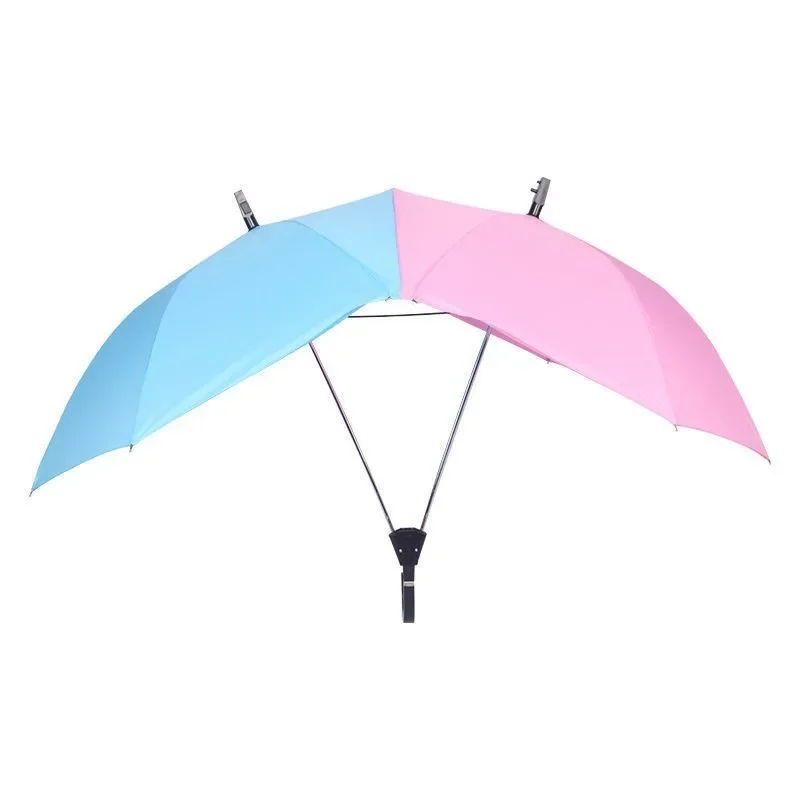 

Couple Double Umbrella Siamese Automatic Double Top Umbrella Rain Umbrella Fair Umbrellas Modern Creativity