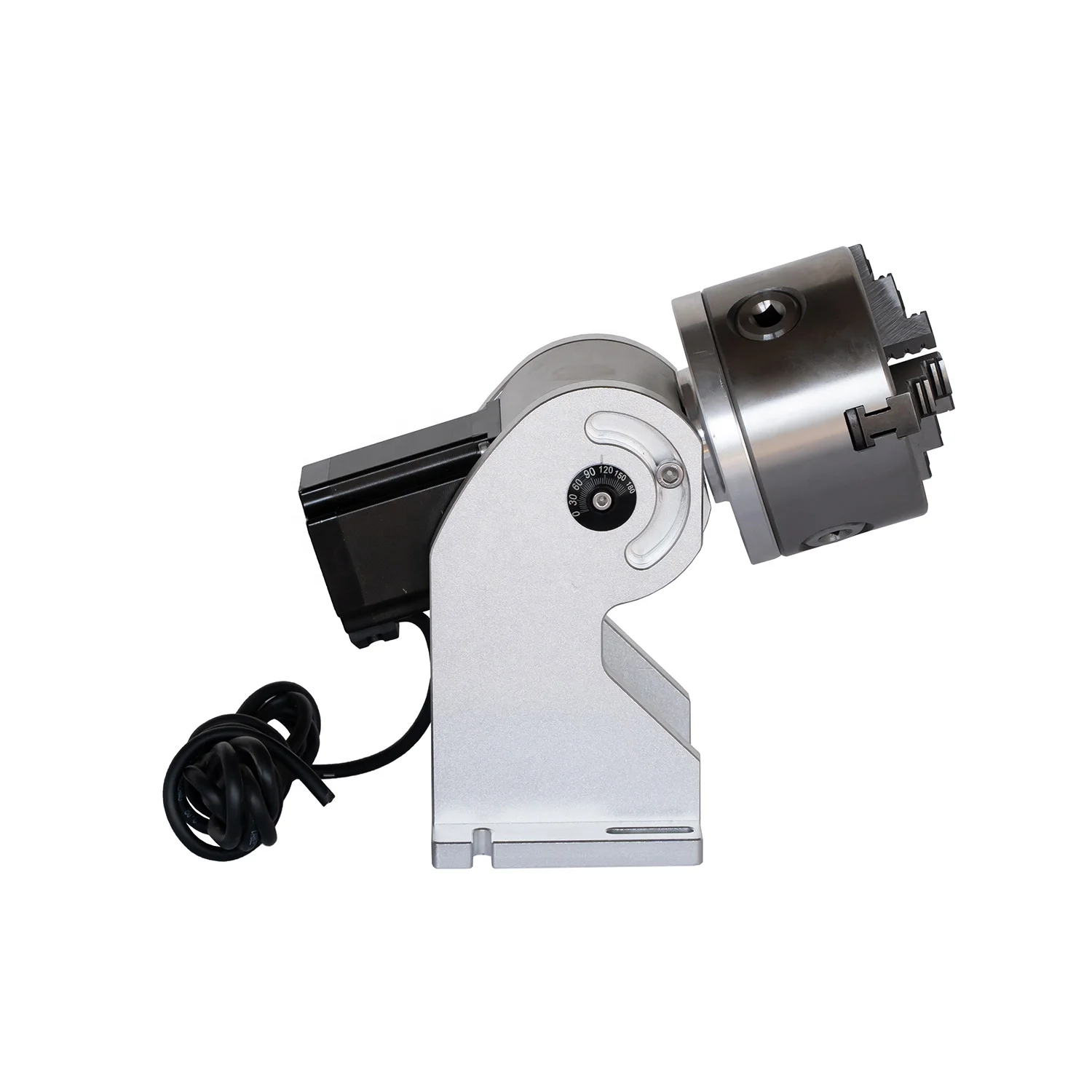 Supplier Good Price Accessory fittings 80 Rotary Axis Rotary Chuck Rotating Shaft with Driver for Laser Marking Engraver Machine