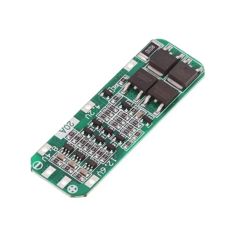 5pcs 3S 20A Li-ion Lithium Battery 18650 Charger PCB BMS Protection Board For Drill Motor 12.6V Lipo Cell Module 59x20x3.4mm