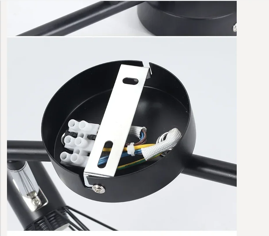 

Многоламповый прожектор, угловые лампы, регулируемый потолочный светильник, ретро-спальня E27, светодиодное освещение для гостиной, магазин, светильники