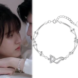 TV Series Hidden Love Zhao Lusi Cosplay Bracelet Can't Hide Secretly Unisex Fox Pendant Bracelets Jewelry Accessories