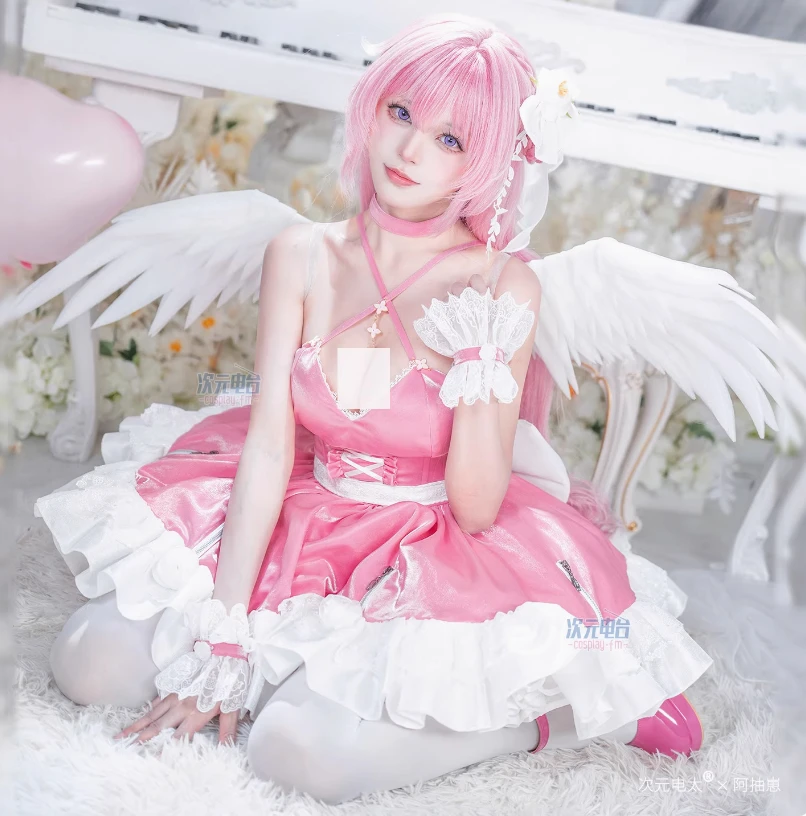 

NIKKE: Богиня Победы Дороти Доро Косплей Костюм Dawn Party Розовое Платье Парик Реквизит Униформа Женский Милый Новый Стильный Комплект