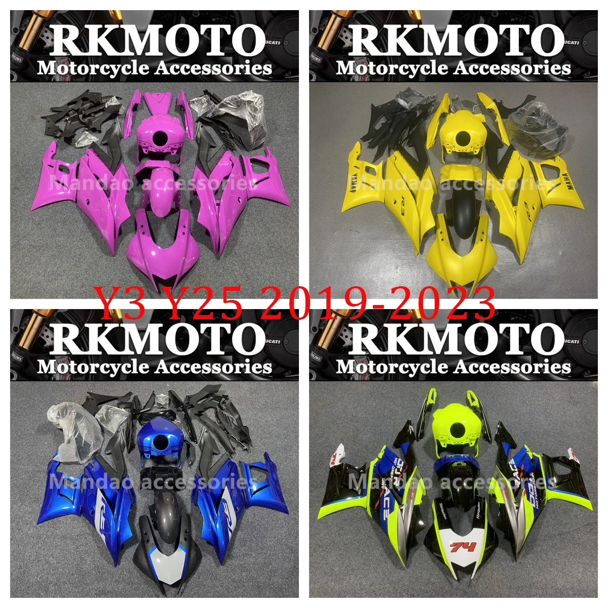 

Motorcycle Fairings Kit Fit For YZF R25 R3 2019 2020 2021 2022 2023 Bodywork set High quality ABS injection