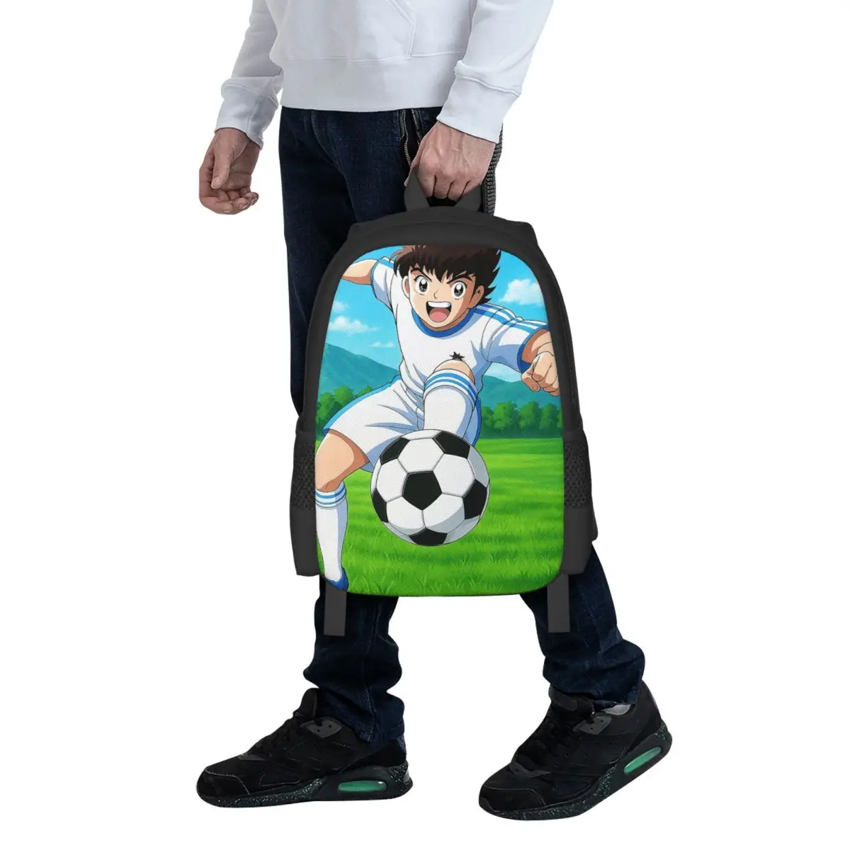 

Рюкзак Captains Tsubasas Japan Football Anime для студентов, школьный рюкзак, походный рюкзак для путешествий, сумка для книг, сумка через плечо для мужчин и женщин