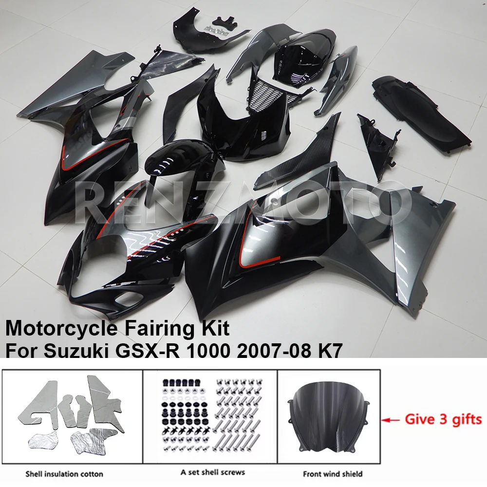 

Motorcycle Fairing Set Body Kit Plastic For Suzuki GSXR GSX-R 1000 2007-08 K7 Accessories Injection Bodywork S1007-117a