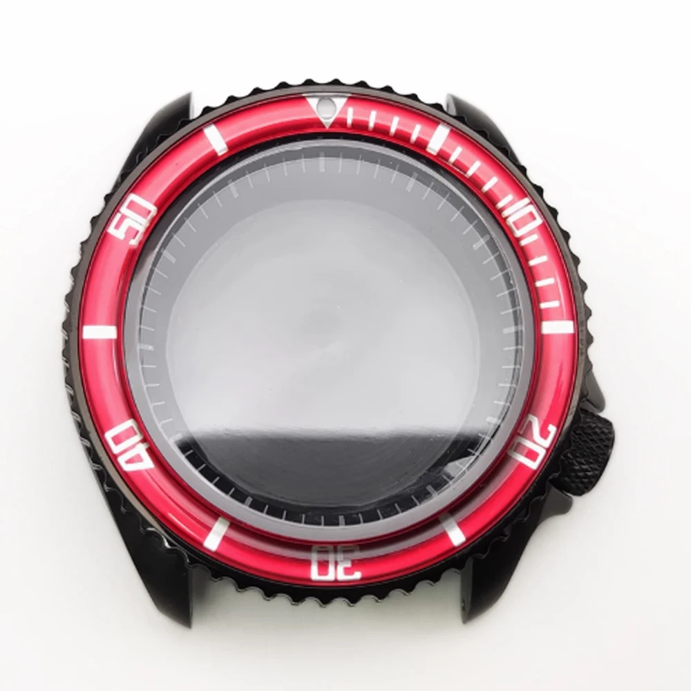 

42mm Sapphire glass mirror Mechanical BUSINESS Watch Case Fit NH35 NH36 Movement 316L Stainless Steel Case