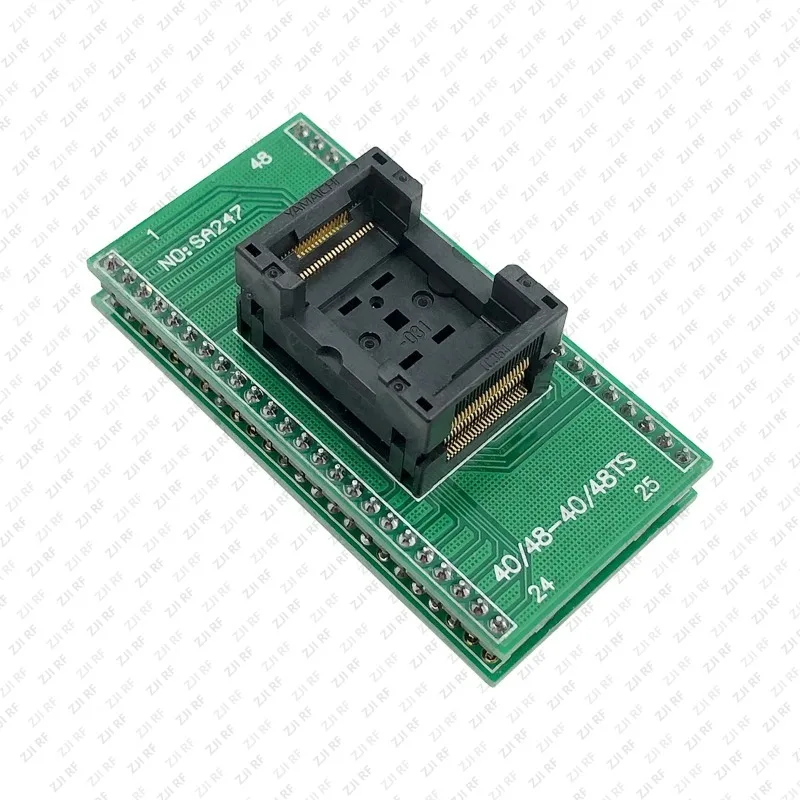 

Адаптер для тестирования микросхем TSOP48/DIP48 Opentop YAMAICHI IC354-0482-031 (артикулы SA247, SB247) – тестовая колодка/гнездо для программирования ИС