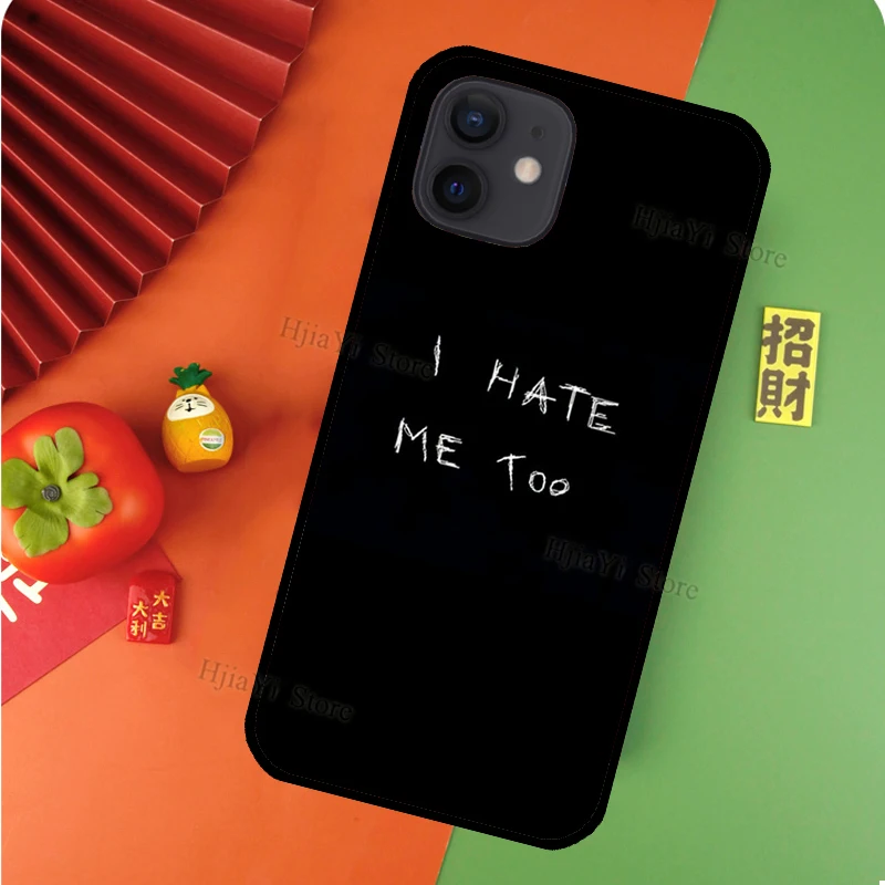 Sad depression Black Word Aesthetic soft Case for iPhone 13 12 11 Pro Max 12 Mini 7 8 XR SE X XS MAX 6s 7 8 Plus 5S cover