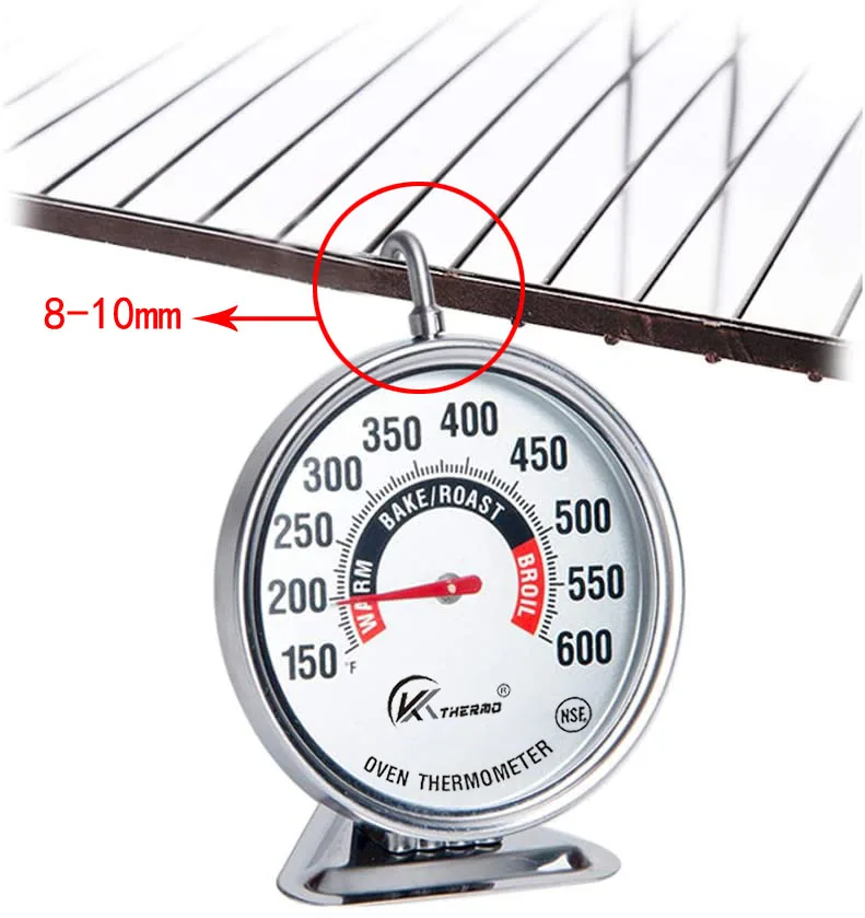 Hot selling oven Thermometer BBQ Baking Dial Classic Series Stainless Steel kitchen thermometer