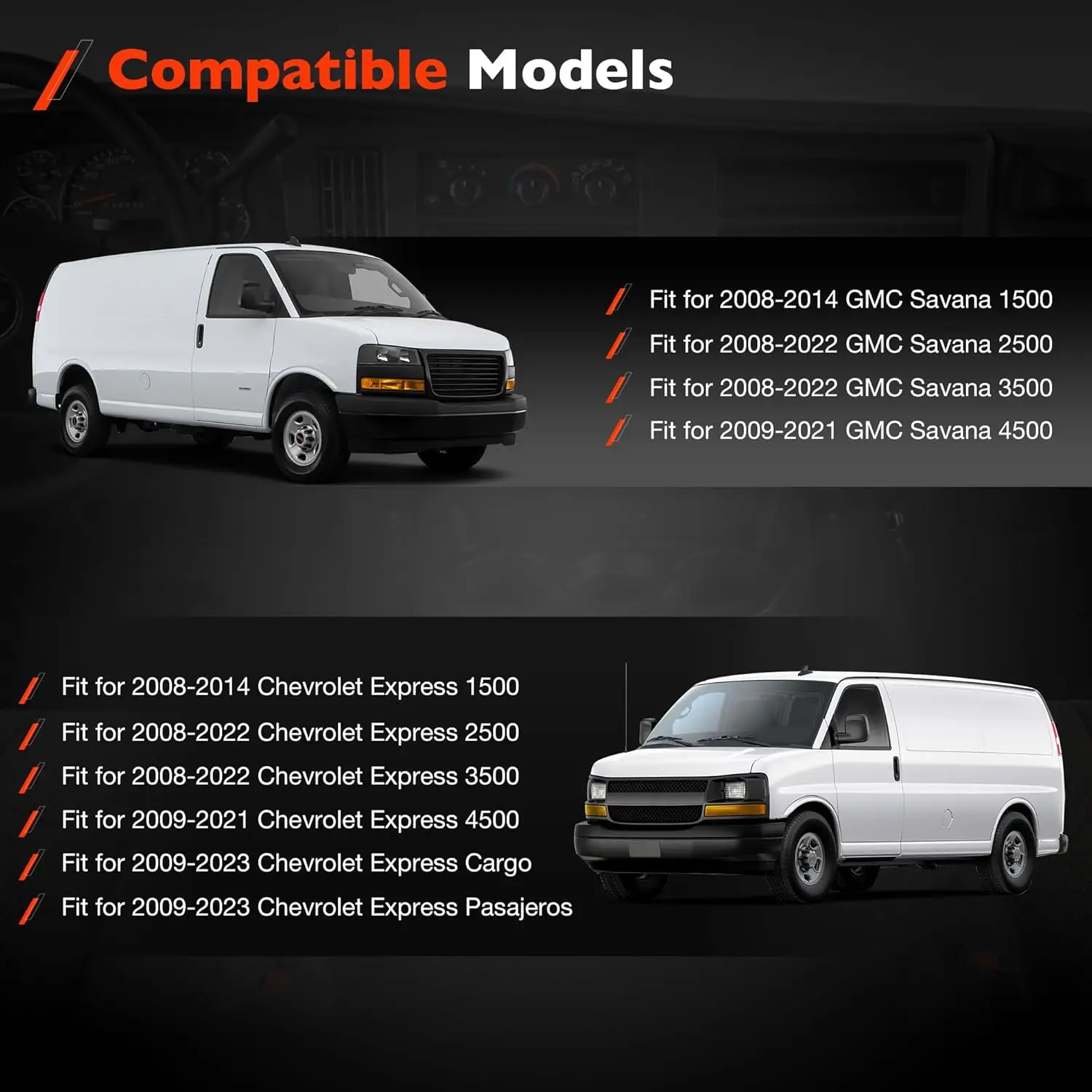 Klimasteuerungspanel für Auto-Klimaanlage und Heizung OE 599-294 84793088 Passend für 2008-2014 Chevy Express GMC Savana 1500 – Detail 3