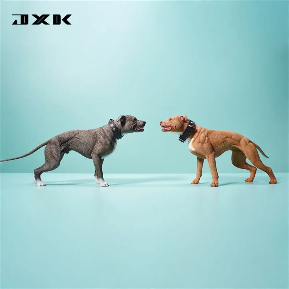 JXK 1/6 Figura de Cão American Pit Bull Terrier Realista para