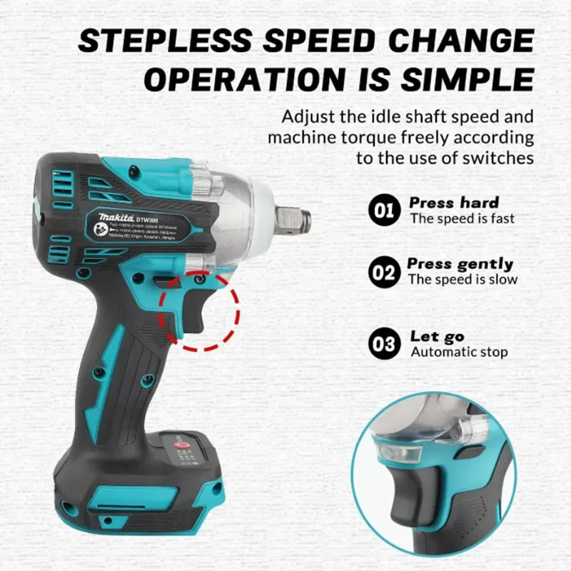 Беспроводной ударный гайковерт – обзор и цена Makita Drill Dtw300