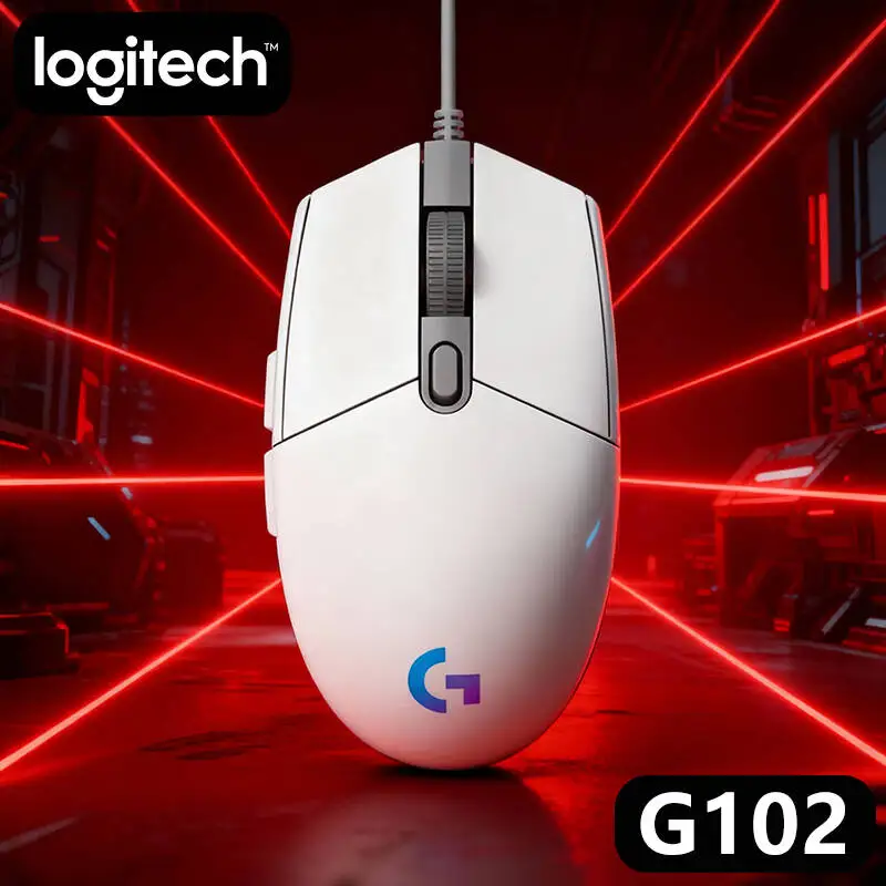 

Игровая мышь Logitech G102, 16,8 млн RGB-цветов, механические кнопки с регулировкой нажима, 6 настраиваемых клавиш для ПК-геймеров