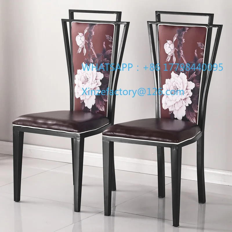 Krzesło hotelowe w stylu chińskim, krzesło do jadalni, krzesło tematyczne do sali bankietowej, krzesło do restauracji hot pot, krzesło restauracyjne z motywem lotosu