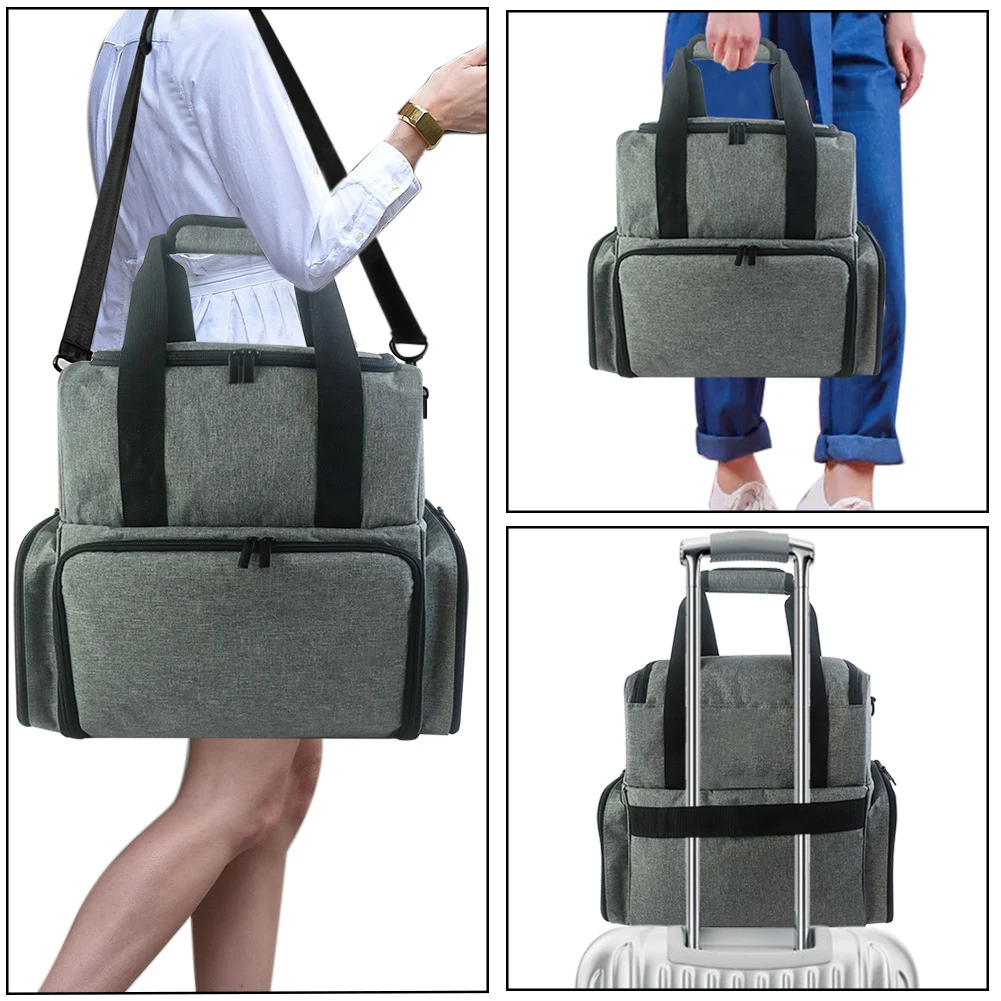 Borsa Organizer per smalto in Nylon custodia rimovibile per unghie con cerniera accessori di bellezza multifunzionali portatili ad alta capacità