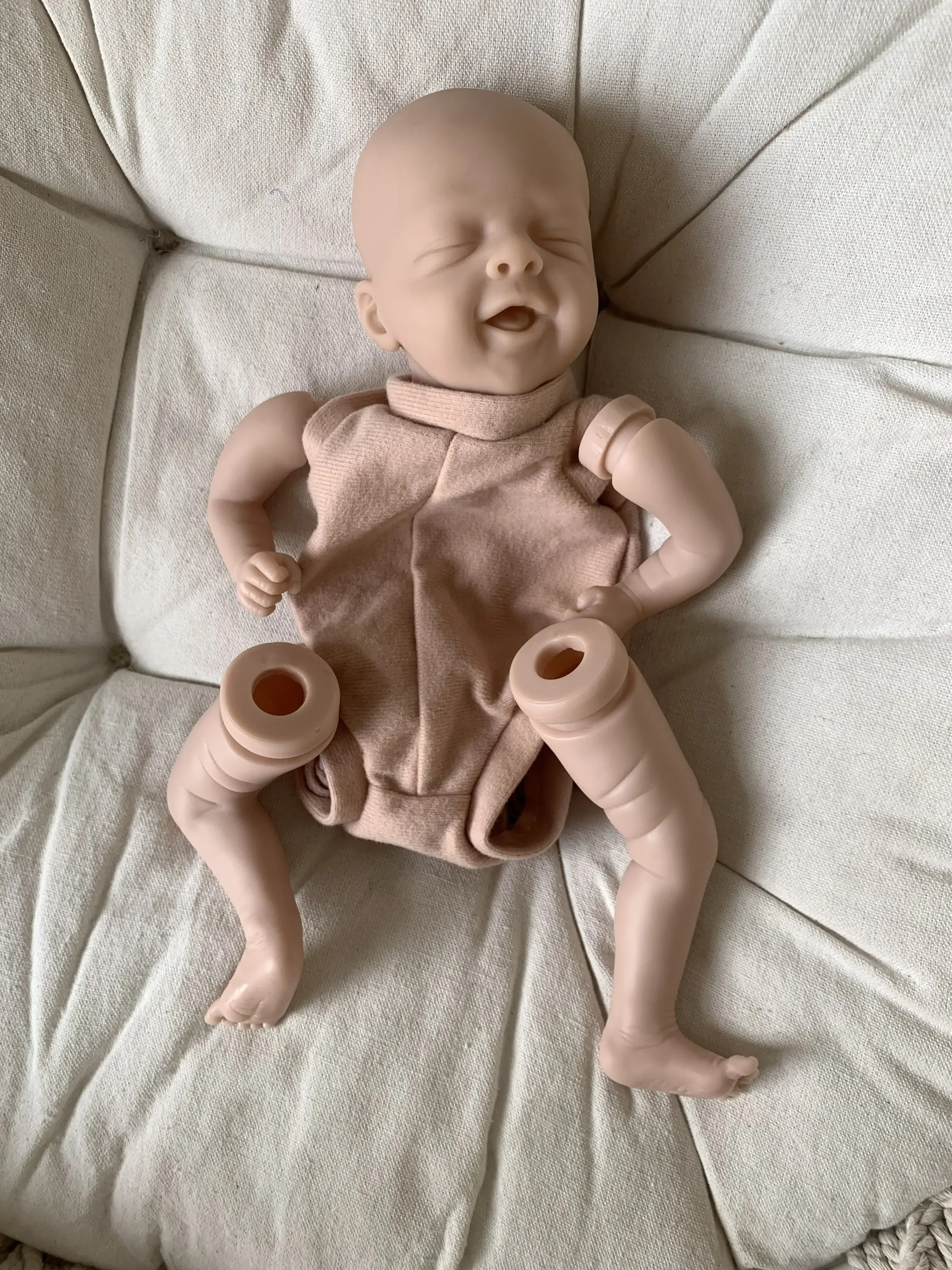 11inch Salia Reborn Doll Kit with Signature Unfinished Mini Doll Parts Reborn Blank Doll Kit with Body and Eyes