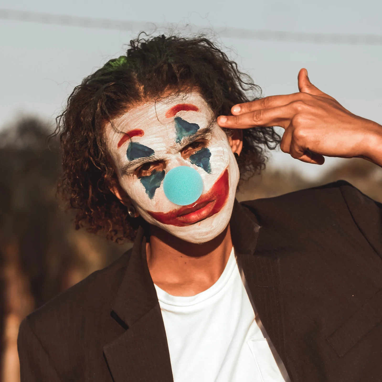 40Pcs Clown Nase Requisiten Schwamm Cosplay Zubehör Helle Farbe Tragbare Leichte Dress Up Party Liefert Zirkus