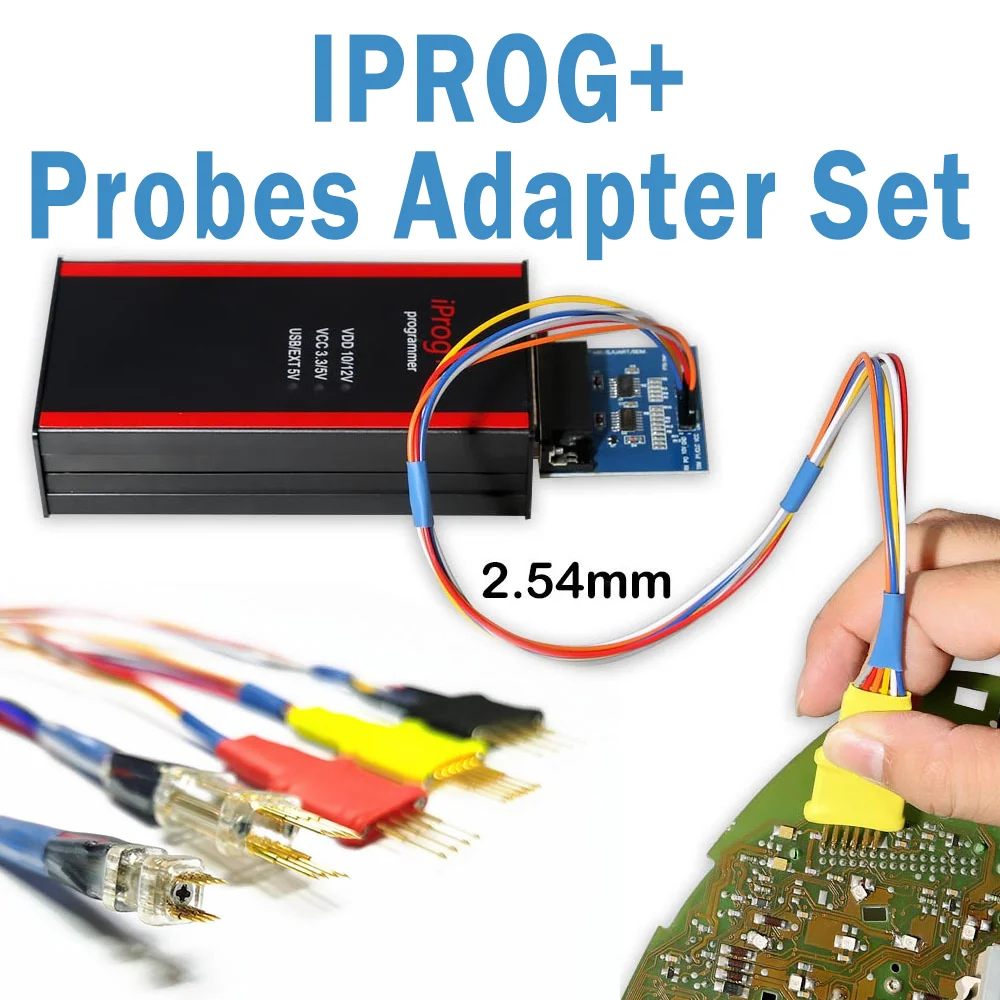 5 pcs/set iProg+ Programmer Probes Adapters Xprog SOP8/DIP8/3.0mm/2.54mm/3.0mm For in-circuit ECU Mitsubishi Lancer Iprog