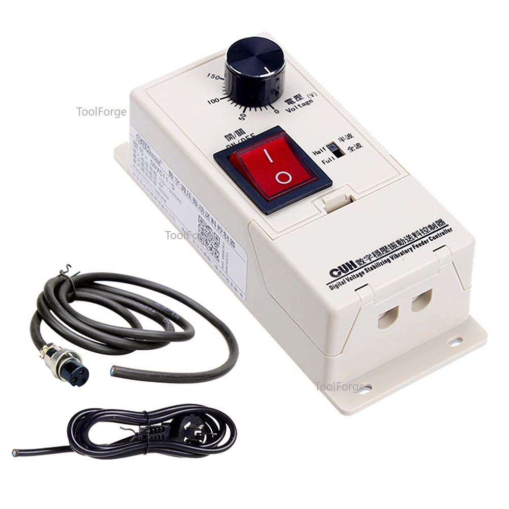 SDVC11-S Digital Stabilized Voltage Vibration Bowl Feeder Controller - Linear Adjustment, Auto Voltage Stabilization, Soft Start