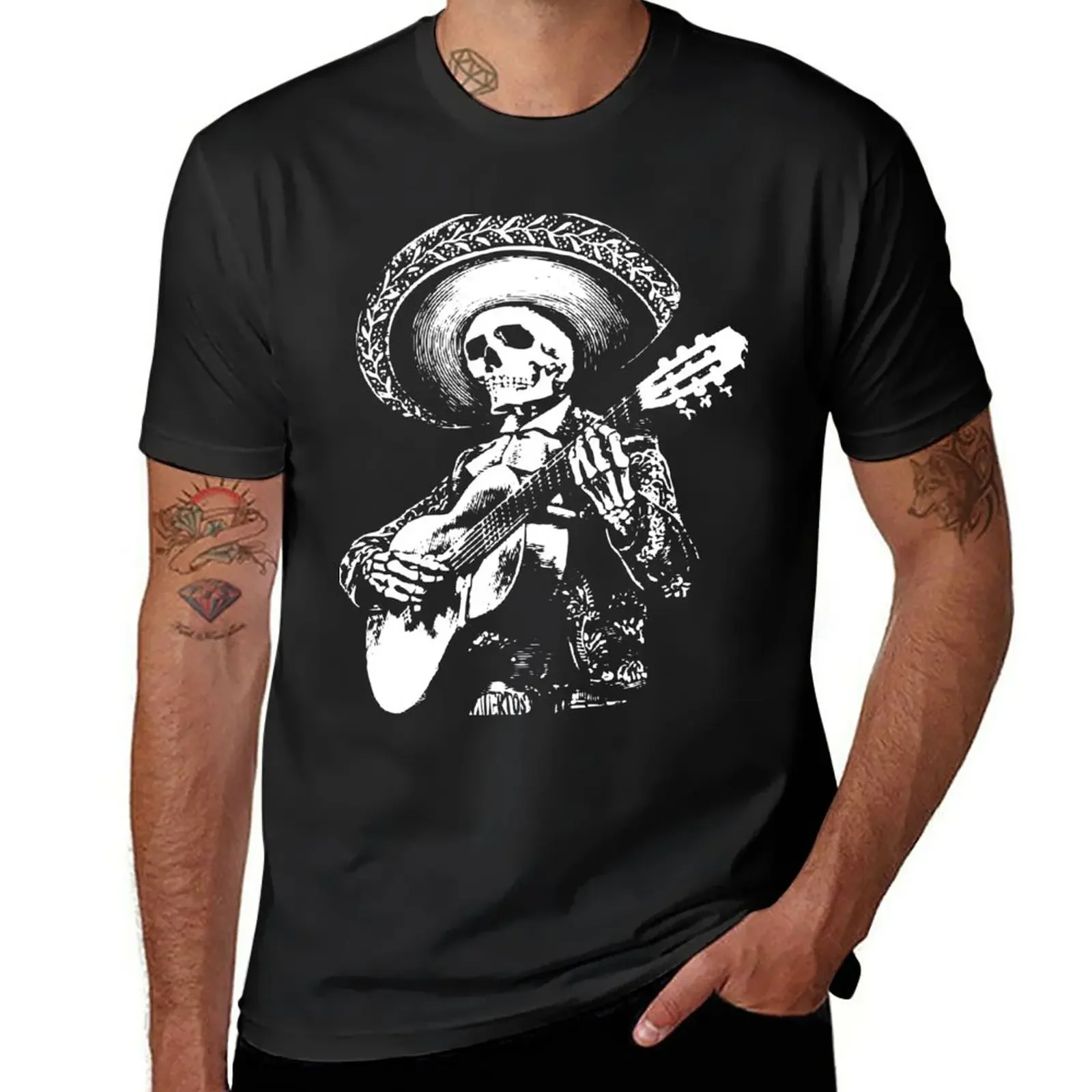 MARIACHI SKULL T-Shirt blanks graphics t shirts men