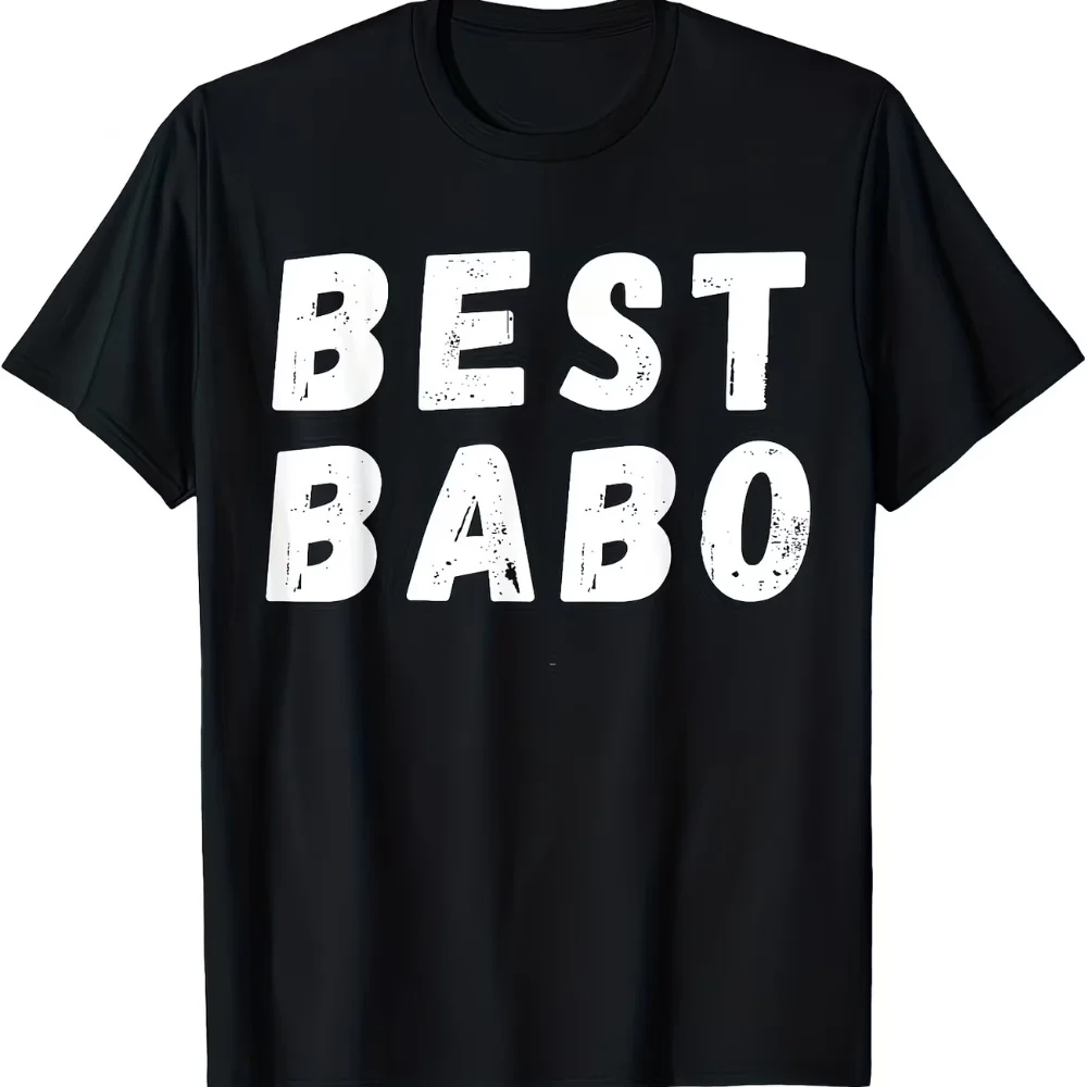 Men'S BEST BABO Print Design T Shirt Cotton Tee Women Summer Novelty Oversize Streetwear Vintage Father's Day, Birthday Gift