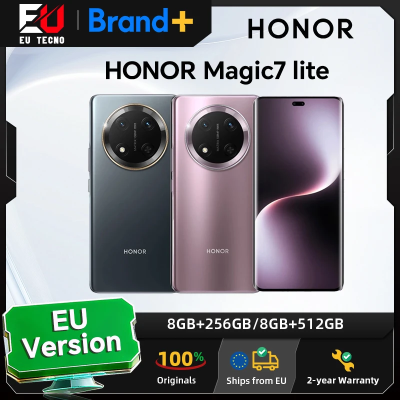 HONOR Magic7 Lite 5G, Versión EU, Teléfono Inteligente 5G, Batería de 6600 mAh, Cámara Principal con IA de 108 MP… — oferta en AliExpress