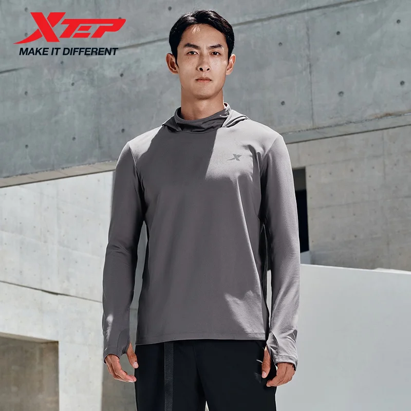 Xtep Knitting Shirt For Men  Autumn Comfortable Soft Sweatshirt Leisure Athletic Outdoor Long sleeves Tops 876329030088