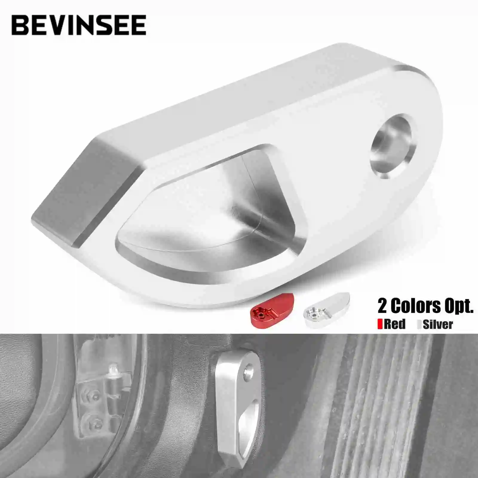 

BEVINSEE Aluminum Hood Latch Handle for BMW E81 E82 E87 E88 F06 F12 F13 E92 E90 E91 E93 X1 E84 for LHD Vehicle 51237058117