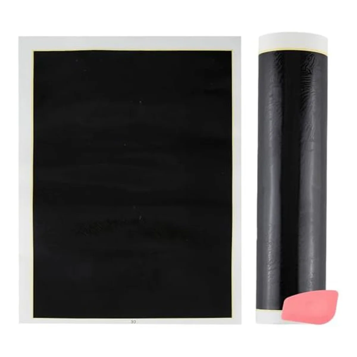 

4Pieces Laser Engraving Marking Paper, Black Laser Engraving Paper for Fiber Laser Engraving, for Metal, Glass, Ceramics
