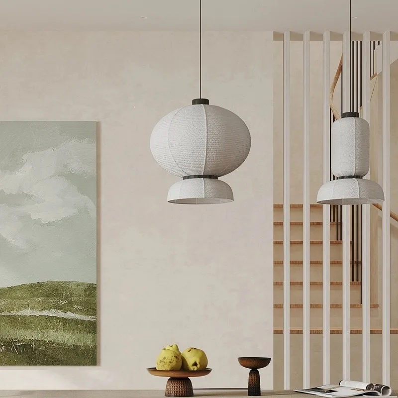 Restaurant chandelier rice paper lamp decorative bar table lamp