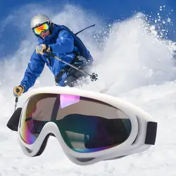 Gafas de esquí antivaho para hombres y mujeres, protección Uv a prueba de viento, gafas de Snowboard antivaho con ajustable para ciclismo
