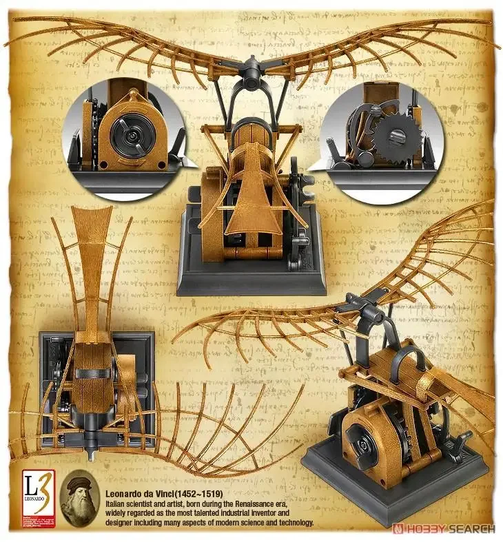 Academy 18146 Da Vinci Flying Machine Plastic model