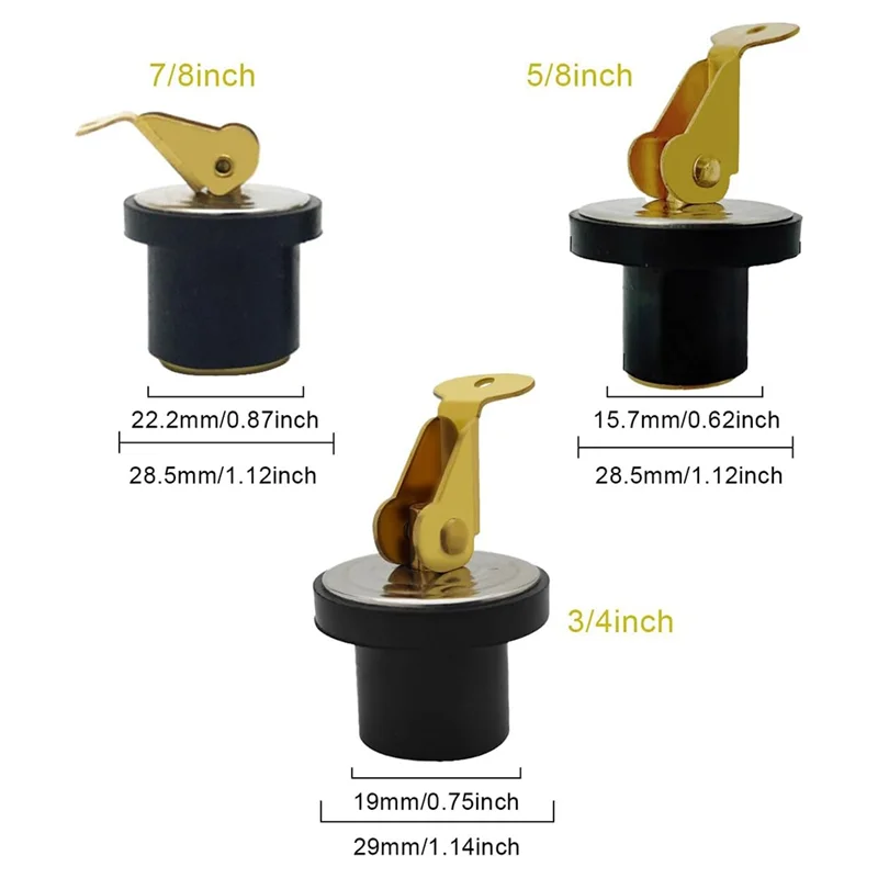 WHYY-Marine ปลั๊กท่อระบายน้ําสําหรับเรือ Snap Handle ปลั๊กท่อระบายน้ําสําหรับเรือทองเหลืองปลั๊กท่อระบายน้ําอุปกรณ์ประปา