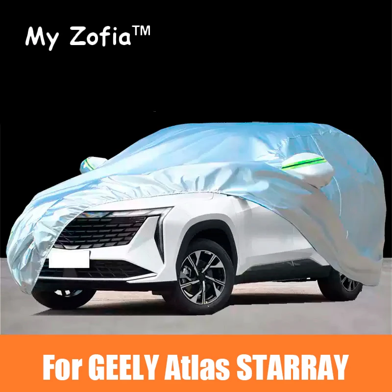 

For Geely Starray Boyue L Atlas 2023 2024 2025 Full Car Covers Outdoor Sun Anti UV Rain Snow Dust Protection Oxford Cloth