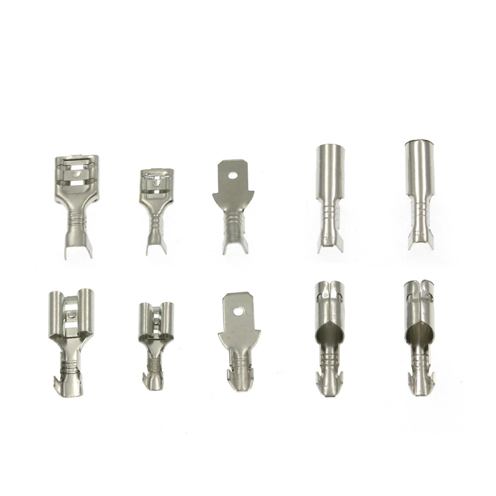 Bulk Pack 120/135/270/315/900PCS Boxed Plug-In Springs 6.3/4.8/2.8 with Protective Covers Cold Press Connection Terminal Blocks