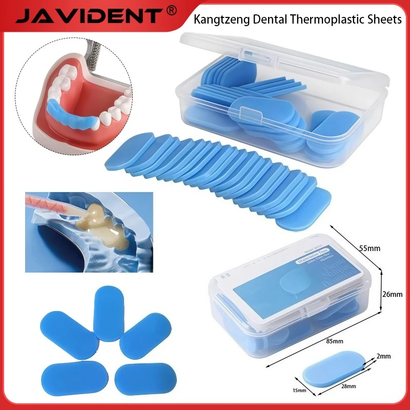 

50Pcs Dental Materials Thermoplastic Sheets for Rapid Impression Taking Impression Trays for Temporary Crowns Dental Base Wax