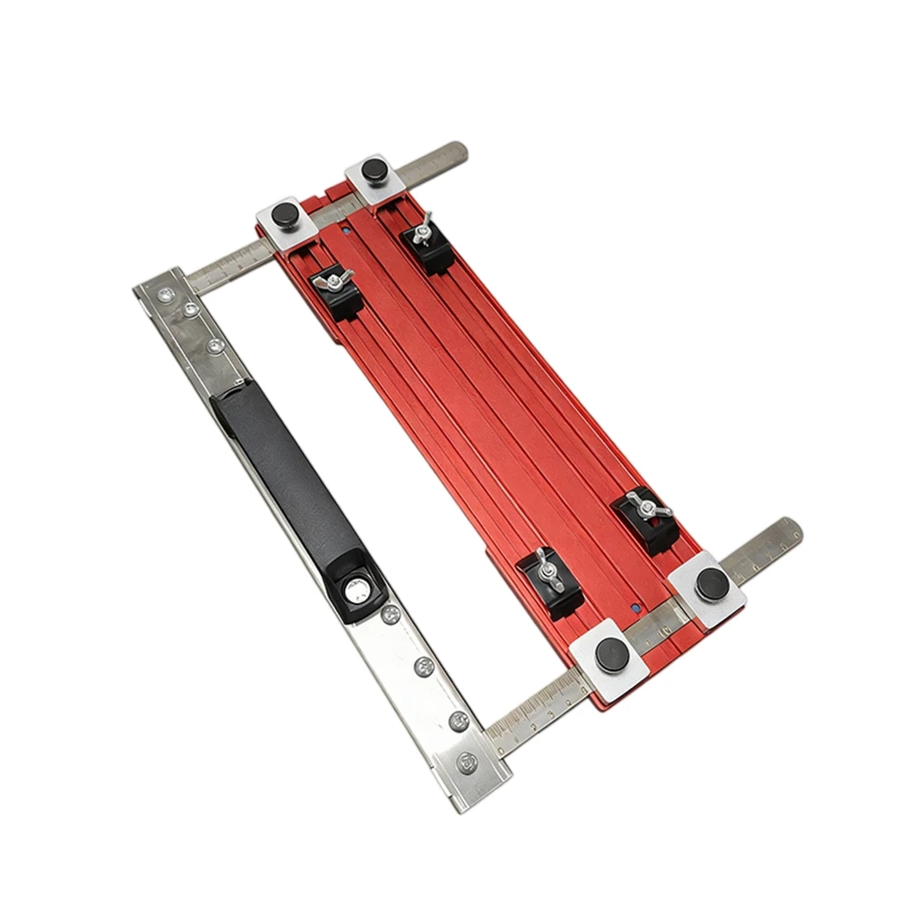 Woodworking Projects Cutting Guide Rail Track Saw Guide Movable Backrest Fits Various Board Widths Aluminum Alloy Base