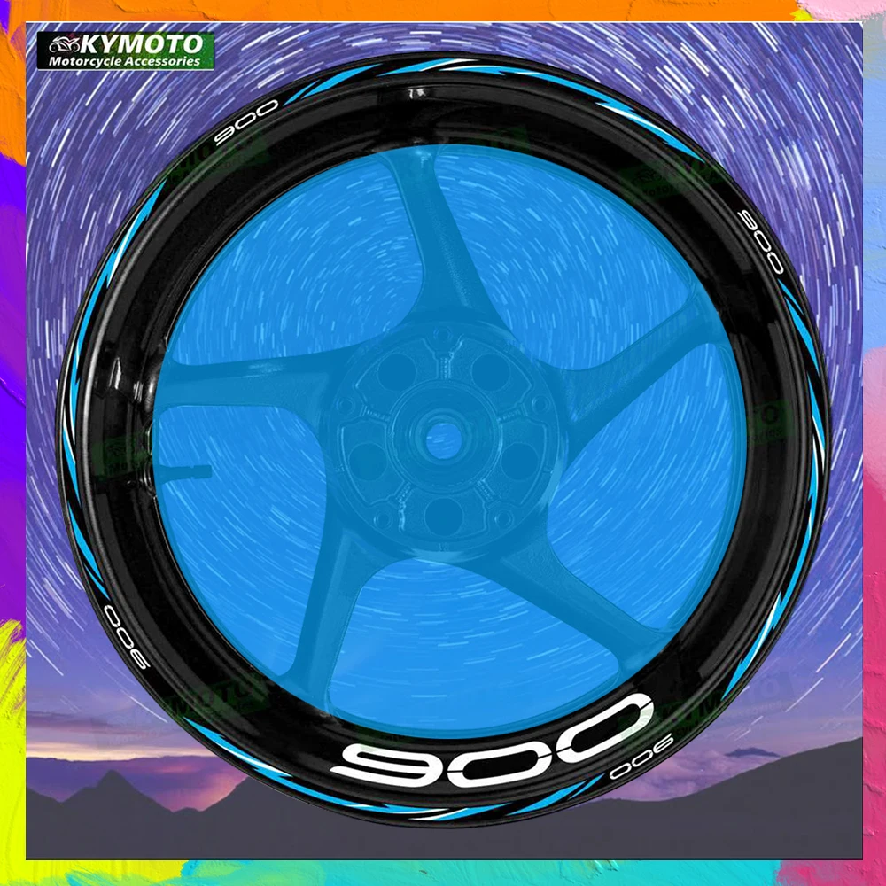 

For Z900 Z 900 reflective motorcycle accessories stickers 17 inch front and rear rim stripe decals off-road fairing decoration