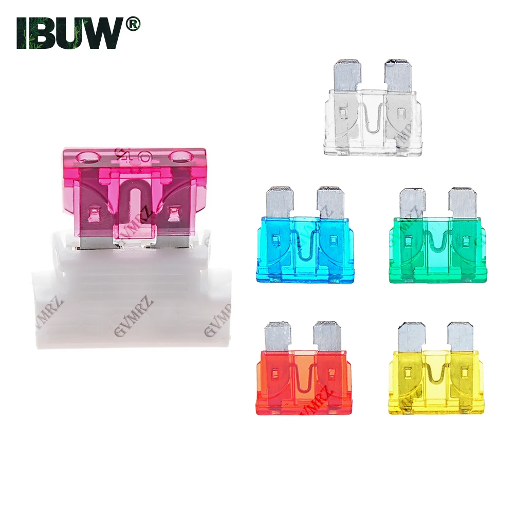 

5PCS/lot 1A 2A 3A 4A 5A 7.5A 10A 15A 20A Auto Standard Middle Fuse Holder + Car Boat Truck ATC ATO Blade Fuse 25A 30A 35A 40A