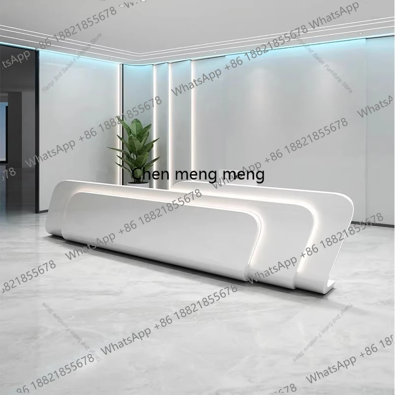 

Simple Modern Beauty Salon Bar Counter Medical Beauty Club Clothing Store Cashier Counter Creative Office Furniture stand
