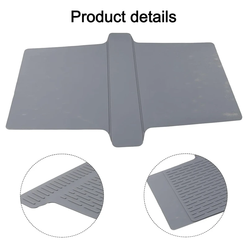 

Silicone Sink Divider Mat for Double Basins, Heat , Non-Slip, Dishwasher Safe, 17.6x12.8 Inches Retail