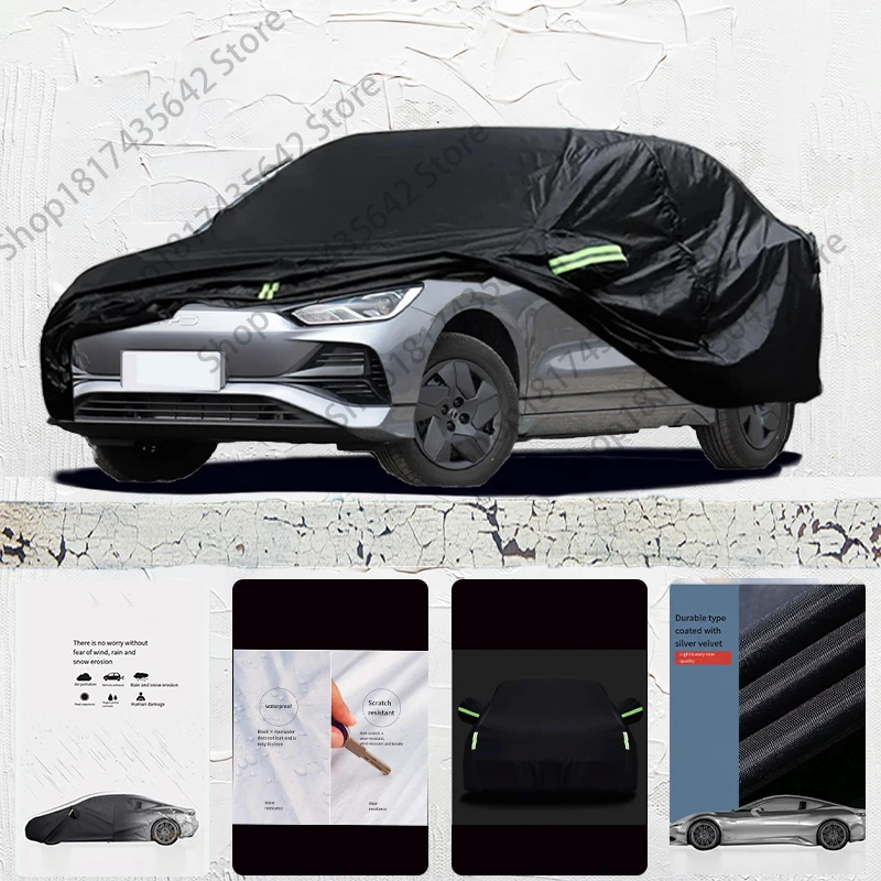 

For BYD E2 Auto Anti snow Anti dust Anti uv Anti Frost Anti peeling paint And Anti Rainwater car cover Car cover black